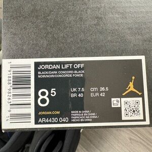 Jordan Lift Off Sneakers - Black and Purple